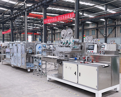 30-120片裝6道全自動(dòng)濕巾生產(chǎn)線多少錢？