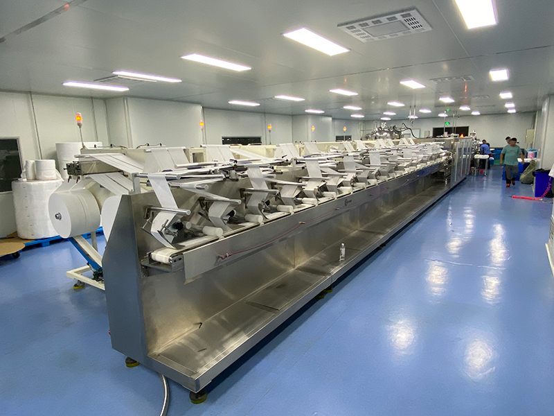 巾生產(chǎn)設備現(xiàn)場