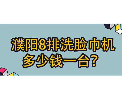 濮陽8排洗臉巾機(jī)多少錢一臺？