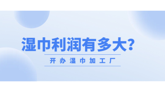 想開辦濕巾加工廠，濕巾利潤有多大？