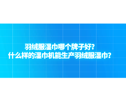 羽絨服濕巾哪個牌子好？什么樣的濕巾機(jī)能生產(chǎn)羽絨服濕巾？